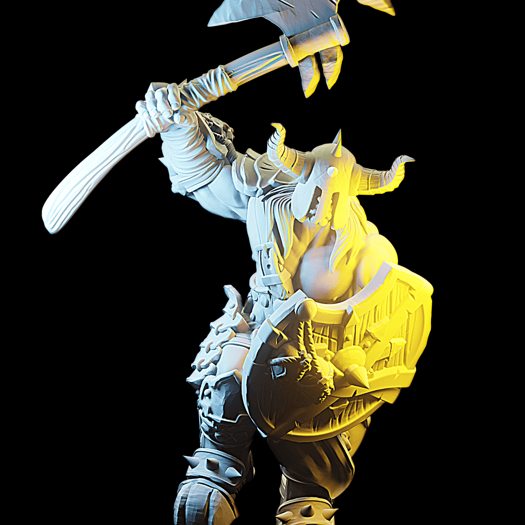 3D Printed Nafarrate - Chaos Vikings Chaos Viking 3 - 28 32 mm D&D